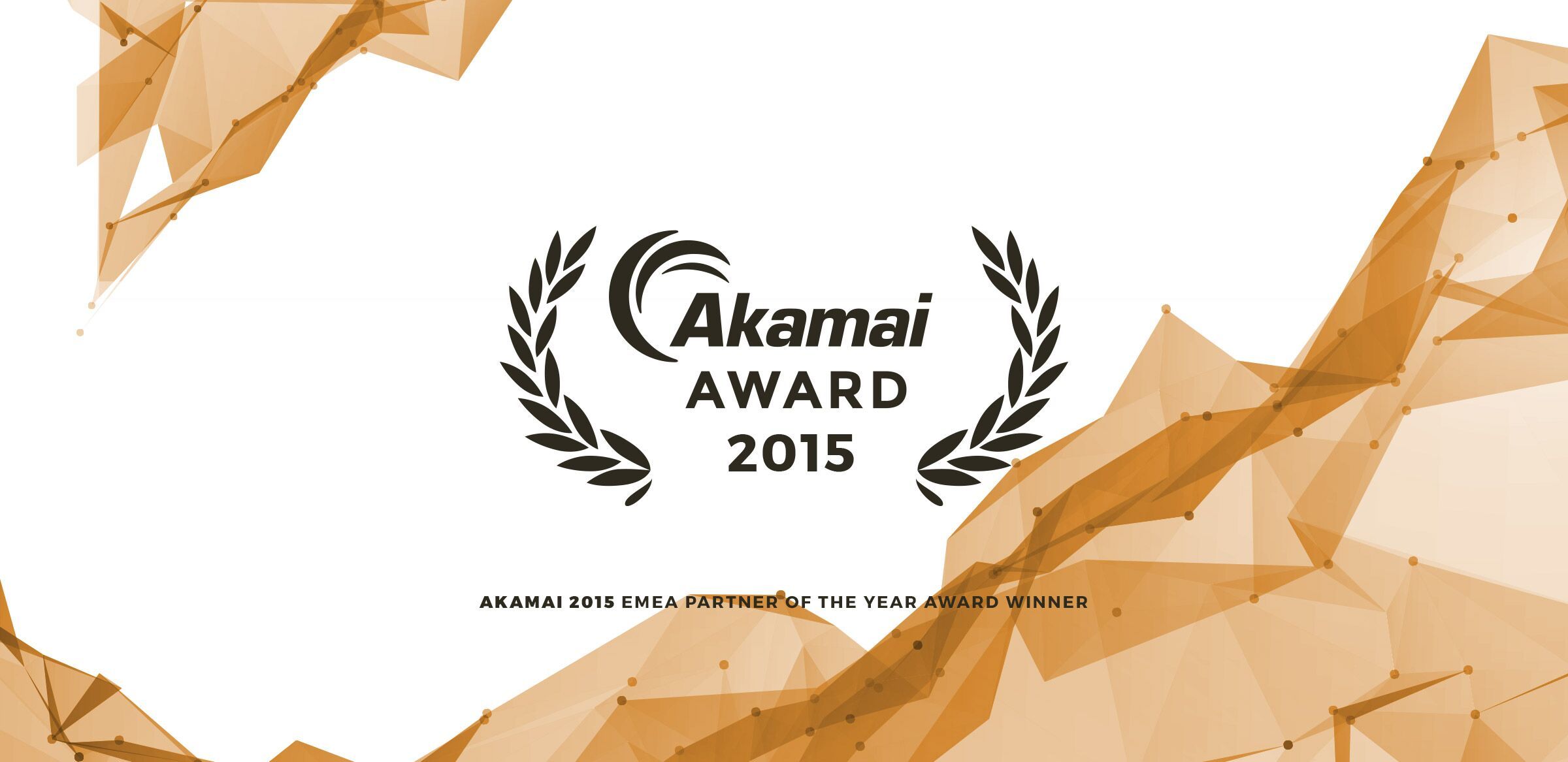 Akamai 2015 EMEA Partner of the Year Award Winner